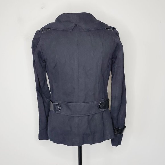 MACKAGE Black Cotton Genuine Leather Utility Jacke - Picture 4 of 11